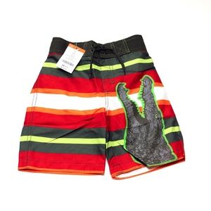 NWT Gymboree Boys Stripe Board/Swim Short Size 4
